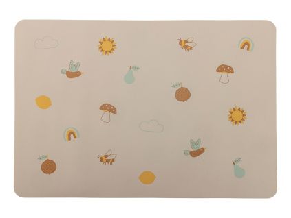 Béžové silikonové prostírání Bloomingville Agnes
