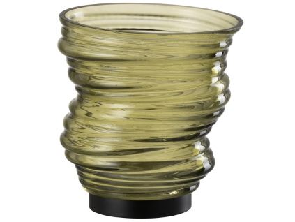 Zelená skleněná váza J-line Torney 17 cm