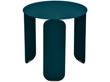 Modrý kovový zahradní odkládací stolek Fermob Bebop 45 cm