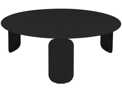Černý kovový zahradní konferenční stolek Fermob Bebop 80 cm