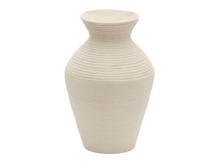 Bílá váza Kave Home Pria 51 cm