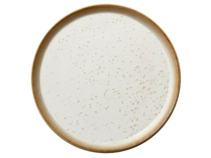 Béžový kameninový talíř Gastro 21 cm