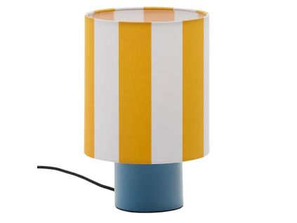 Žlutá pruhovaná stolní lampa Kave Home Ciral