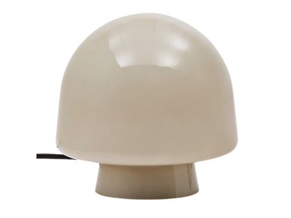 Šedá skleněná stolní lampa Kave Home Reig