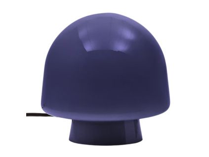 Modrá skleněná stolní lampa Kave Home Reig