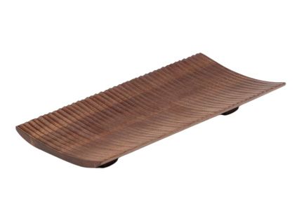 Hnědé dřevěné servírovací prkénko Kave Home Rommu 30,5 x 14 cm