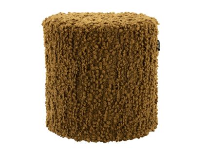 Hořčicově žlutý čalouněný taburet Vista 40 cm