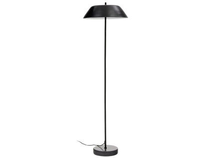 Černá kovová stojací lampa Kave Home Sayra 159 cm