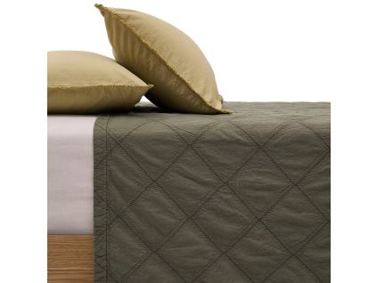 Zelený bavlněný přehoz Kave Home Serla 180 x 260 cm -fv-interier-25