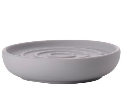 Šedá porcelánová miska na mýdlo Nova One