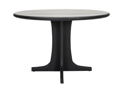 Černý dřevěný jídelní stůl Shaker 120 cm