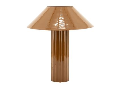 Hnědá kovová stolní lampa Pallas