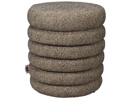Hnědošedá bouclé stolička DUTCHBONE FERN 37 cm