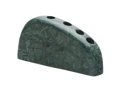 Zelený mramorový svícen Kave Home Signe 25 cm