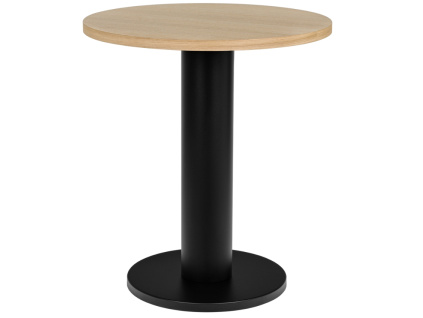 Černý dubový bistro stolek Sool 65 cm