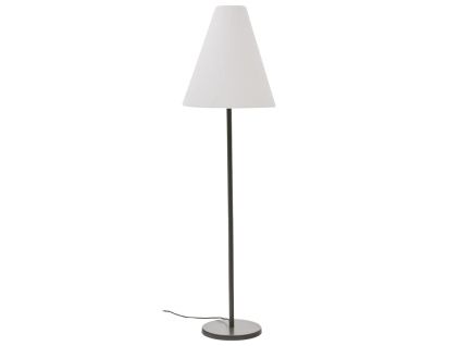Tmavě zelená kovová stojací lampa Kave Home Navat 160 cm