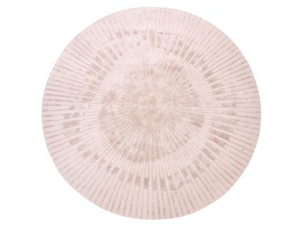 Béžový kulatý koberec Radius 250 cm