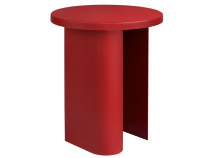 Červený kovový odkládací stolek Sato 35 cm