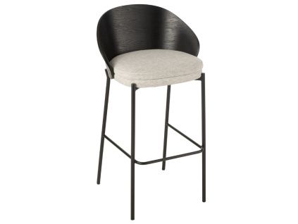 Černá dřevěná barová židle J-line Carter 76,3 cm