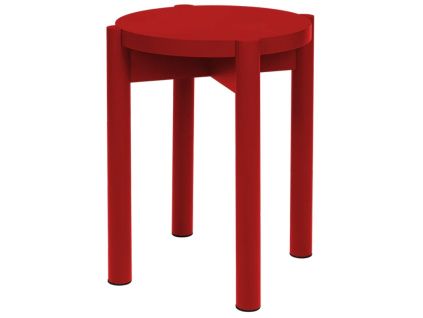 Červená dřevěná stolička Hopp 45 cm
