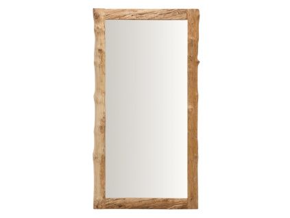 Dřevěné závěsné zrcadlo Kave Home Ibro 200 x 105 cm