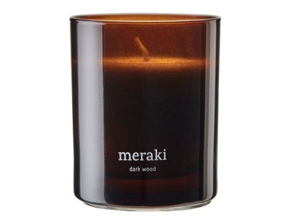 Sójová vonná svíčka Meraki Dark Wood 200 g