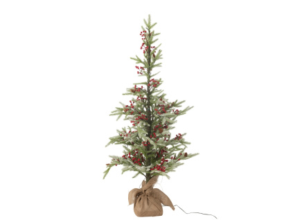 Umělý vánoční strom s LED světlem J-line Siwa 130 cm