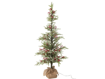 Umělý vánoční strom s LED světlem J-line Siwa 150 cm
