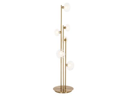 Skleněná stojací lampa Luva 140 cm