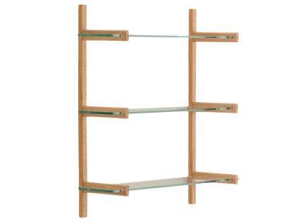 Skleněná modulární police Kave Home Sitra 98 x 90 cm