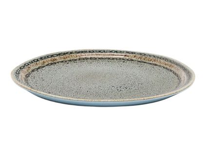 Šedohnědý talíř Kave Home Coval 28 cm