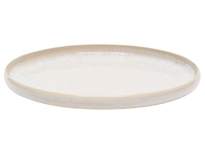 Bílý keramický talíř Kave Home Uilo 26,5 cm