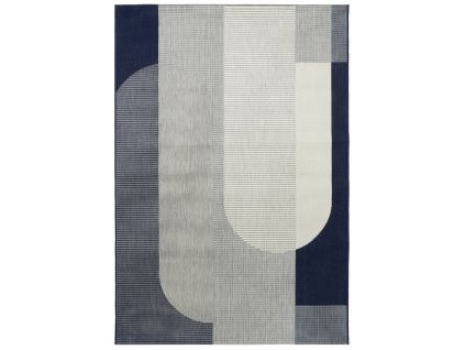 Bílo-modrý koberec Madera 200 x 290 cm