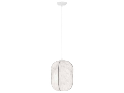 Bílé závěsné světlo Nova Luce Pierida 30 cm