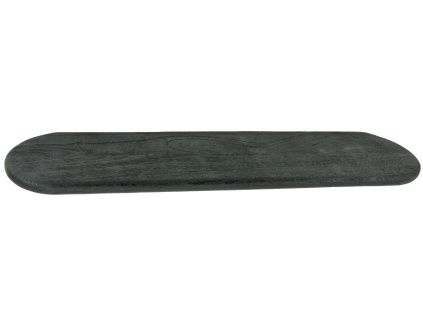 Černá dřevěná nástěnná police Tre 100 cm