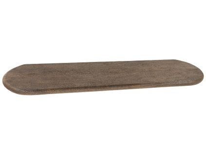 Hnědá dřevěná nástěnná police Tre 100 cm