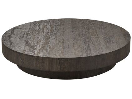 Tmavě hnědý konferenční stolek Shield 100 cm