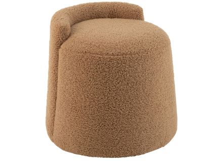 Hnědá bouclé stolička J-line Balio 38 cm