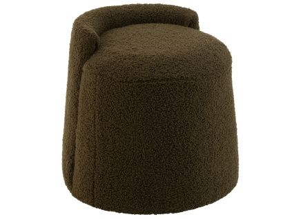 Zelená bouclé stolička J-line Balio 38 cm