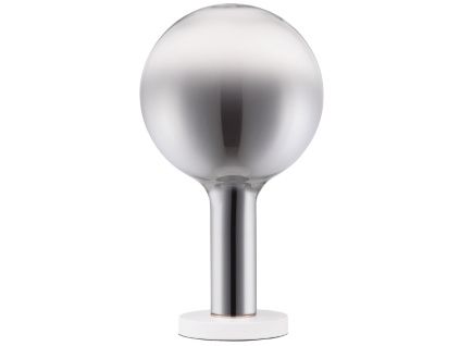Kouřově šedá skleněná stolní LED lampa Nova Luce Nostos