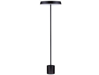 Černá kovová stojací LED lampa Nova Luce Vetro 136 cm