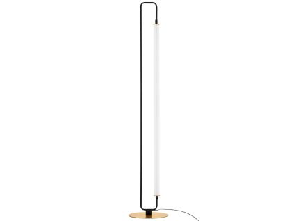 Černá kovová stojací LED lampa Nova Luce Wetro 150 cm
