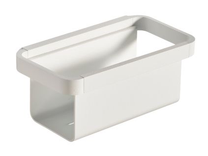 Bílý kovový nástěnný držák Rim 22 cm