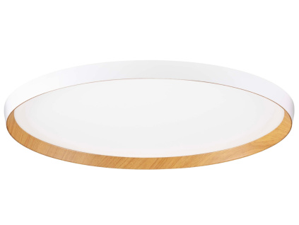 Bílé kovové stropní LED světlo Nova Luce Vomos 60 cm