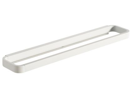 Bílý kovový držák na ručníky Rim 44 cm