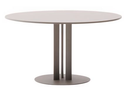 Béžovošedý zahradní jídelní stůl Kave Home Sedalis 120 cm