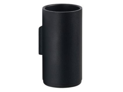 Černý kovový závěsný stojan na zubní kartáčky Rim