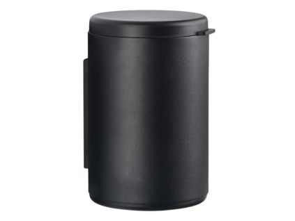 Černý kovový nástěnný odpadkový koš Rim 3,3 l