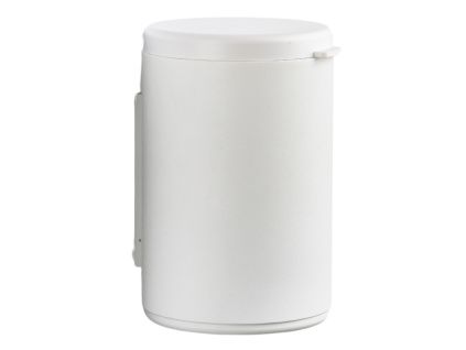 Bílý kovový nástěnný odpadkový koš Rim 3,3 l