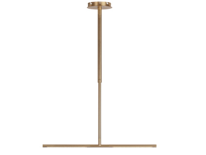 Zlaté kovové závěsné LED světlo Omni 74 cm